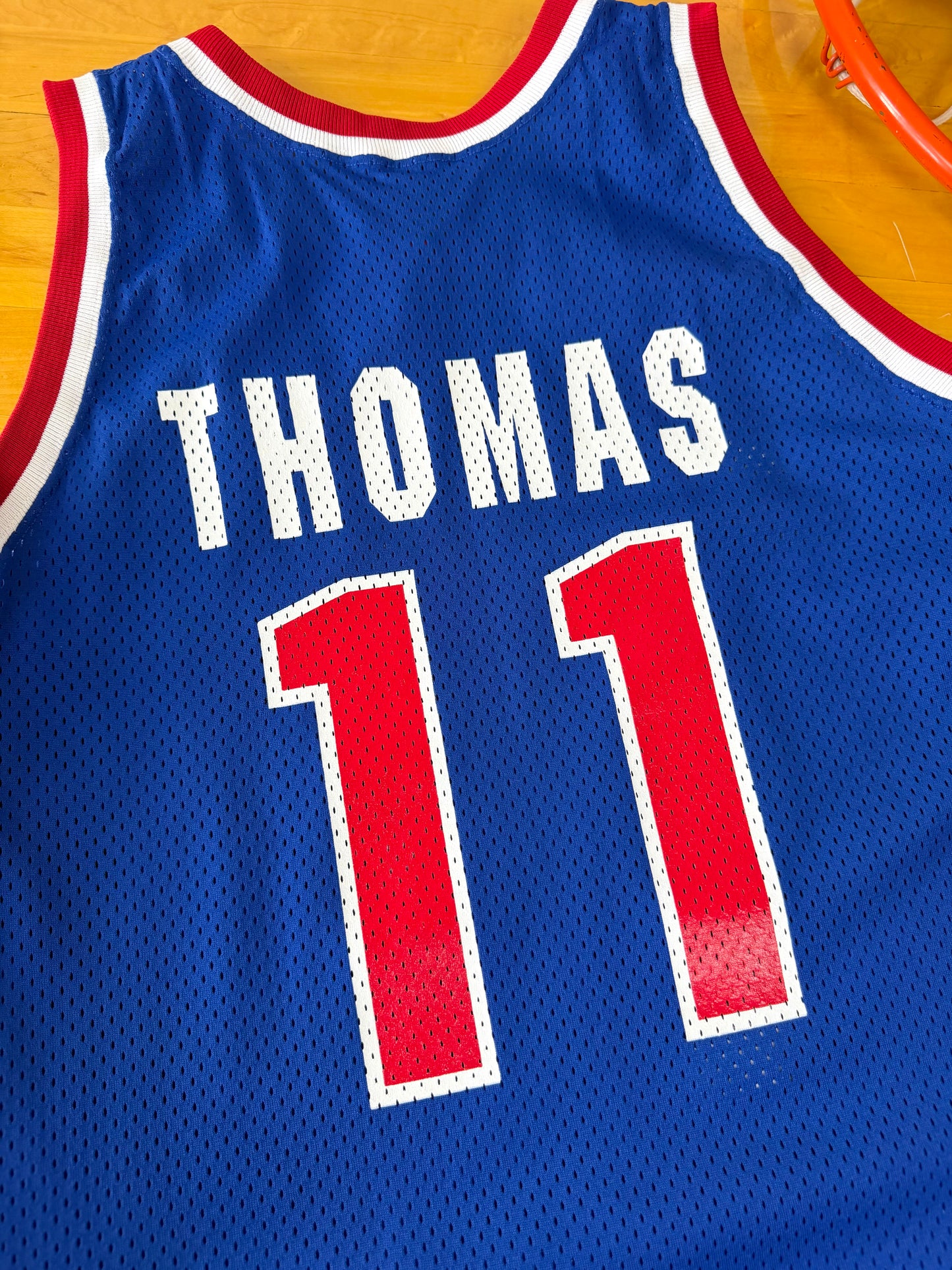 Detroit Pistons Isiah Thomas 1992-1993 NBA Basketball Jersey (48/XL)