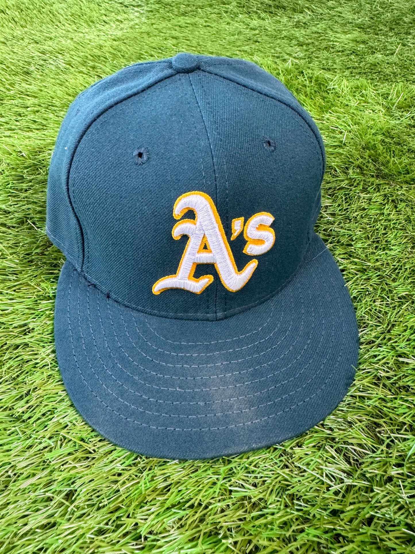Oakland Athletics 2019 Sheldon Neuse Game Worn MLB Baseball Hat (7 1/8)
