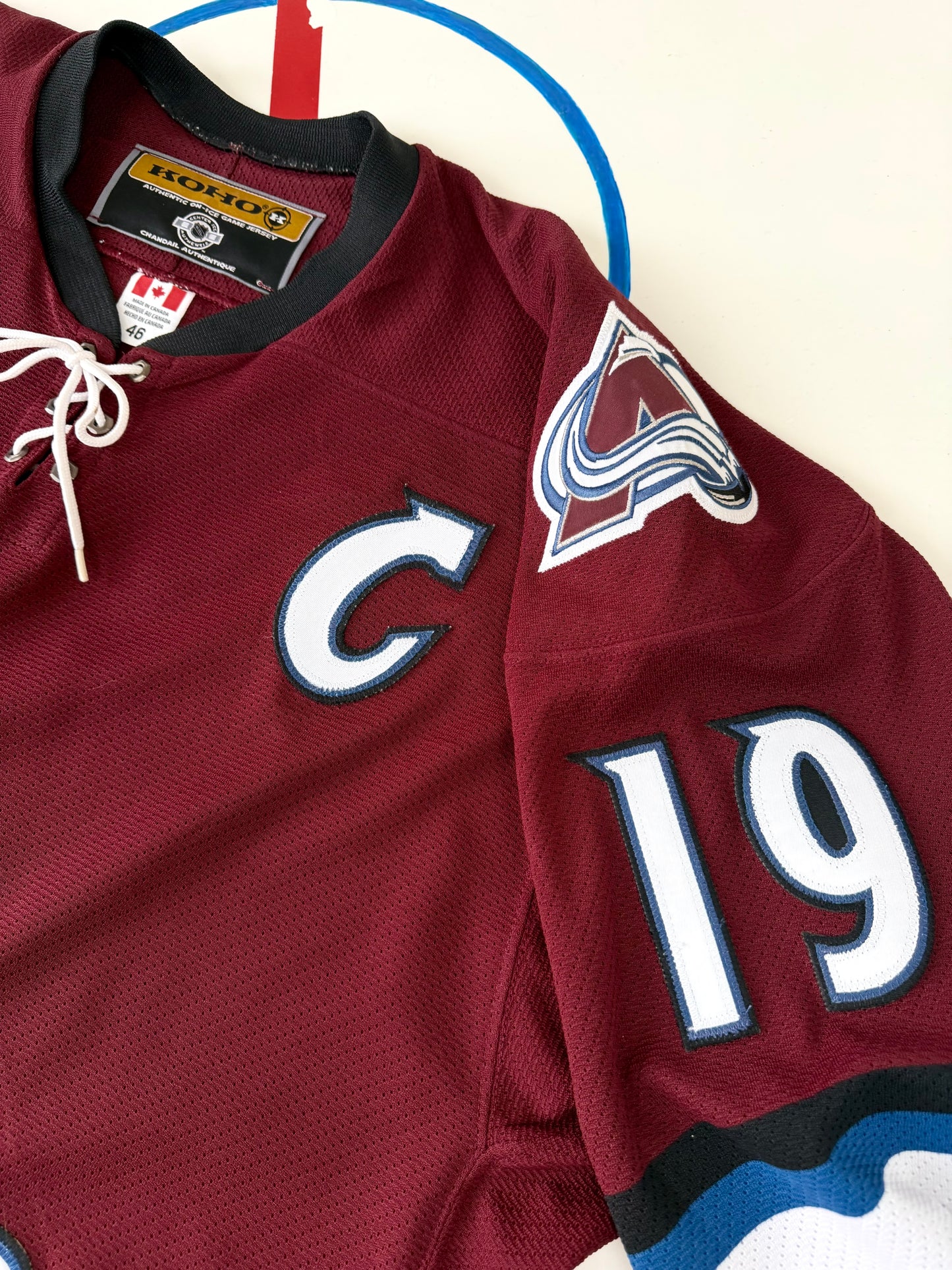 Colorado Avalanche 2001-2004 Joe Sakic Third NHL Hockey Jersey (46/Medium)