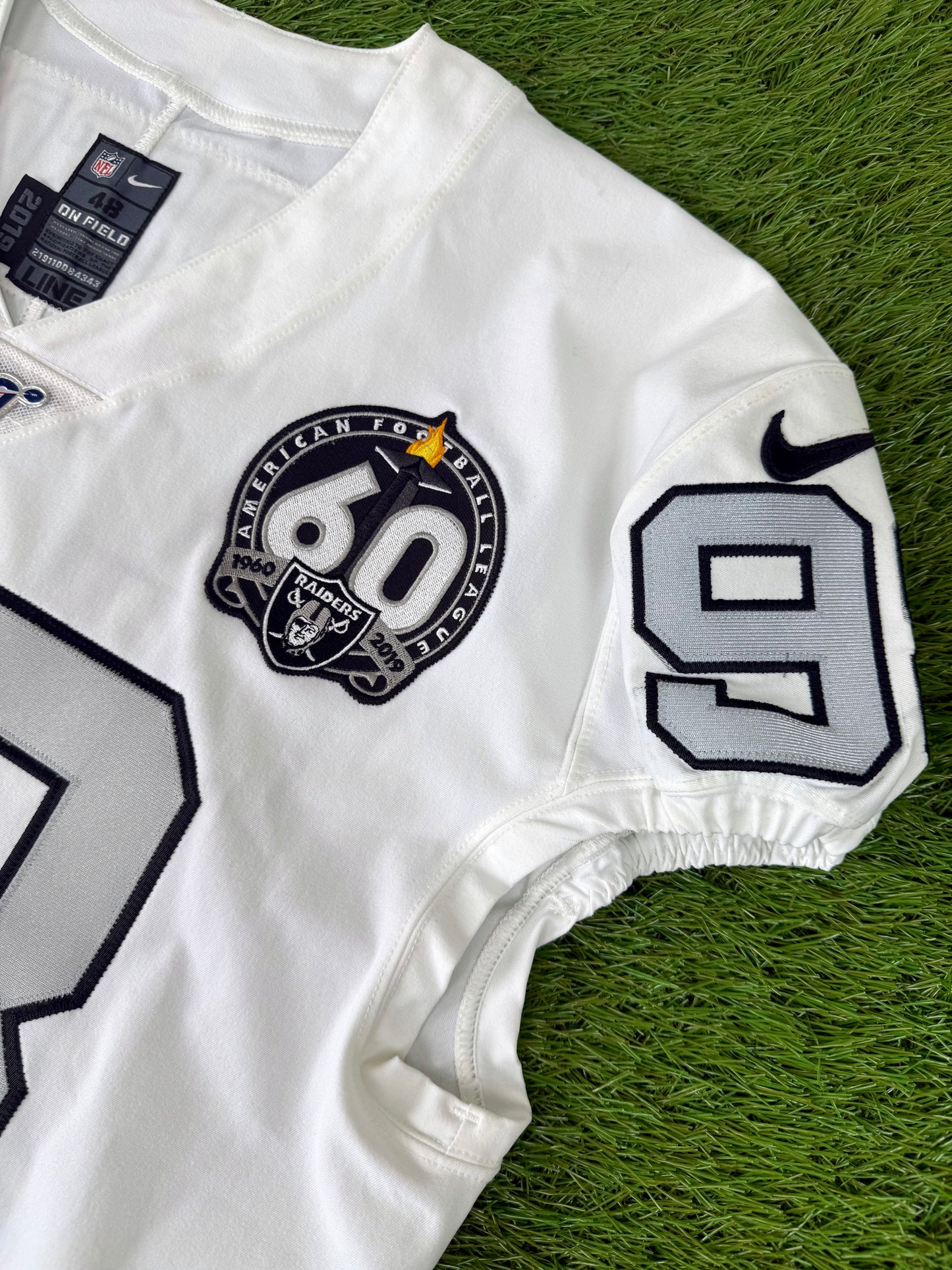 Oakland Raiders Maxx Crosby 2019 Alternate Throwback NFL Football Jersey (48/XL)