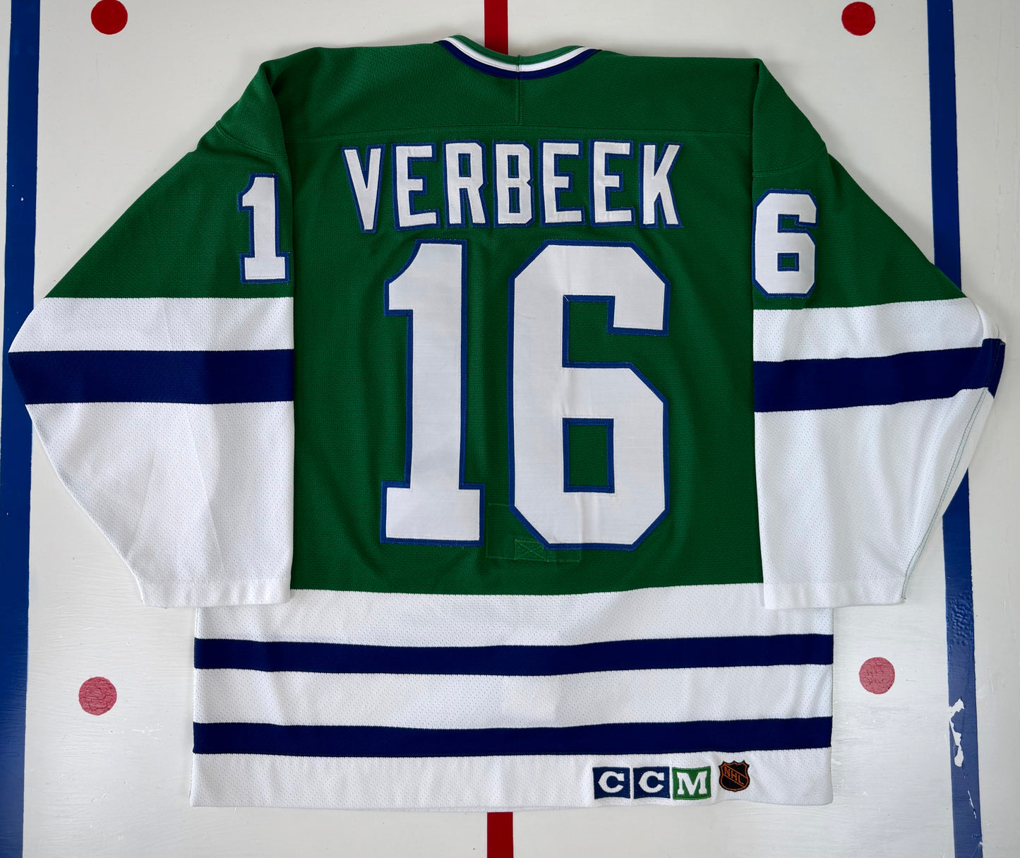 Hartford Whalers Pat Verbeek 1991-1992 NHL Hockey Jersey (48/Large)