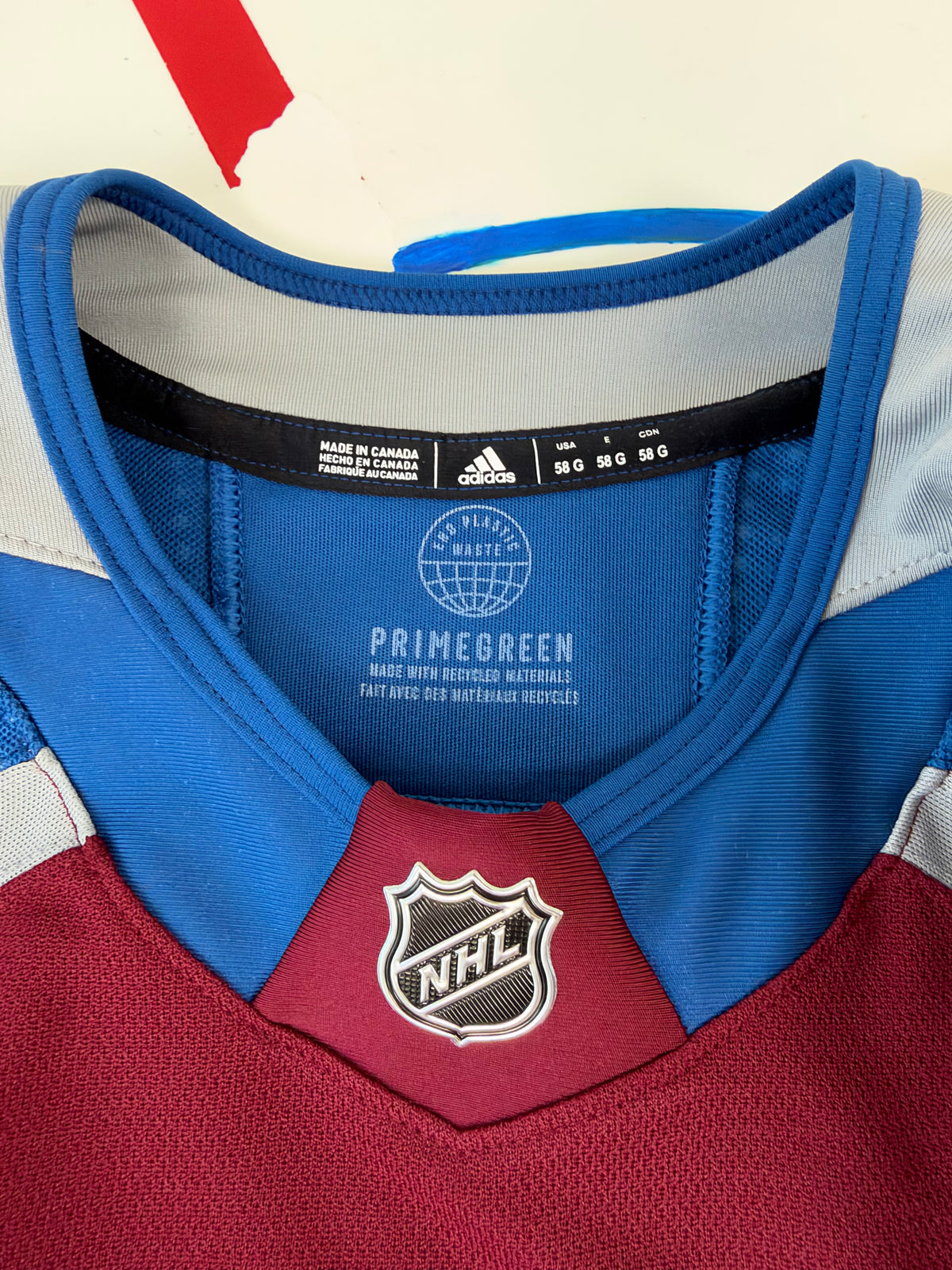 Colorado Avalanche Trent Miner 2023-2024 NHL Hockey Jersey (58G/XXXL)