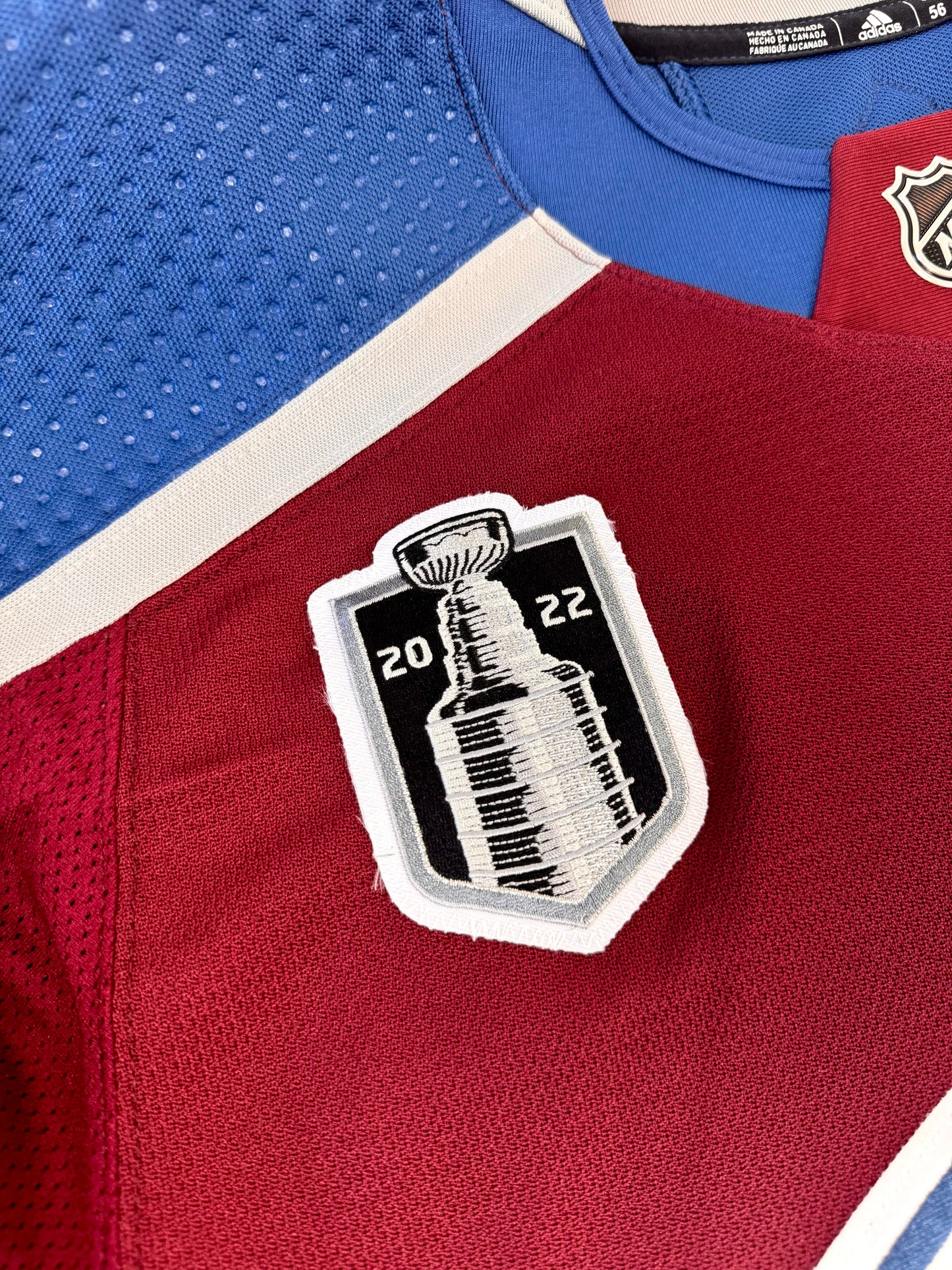 Colorado Avalanche Gabriel Landeskog 2022 Stanley Cup Finals NHL Hockey Jersey (56/XXL)