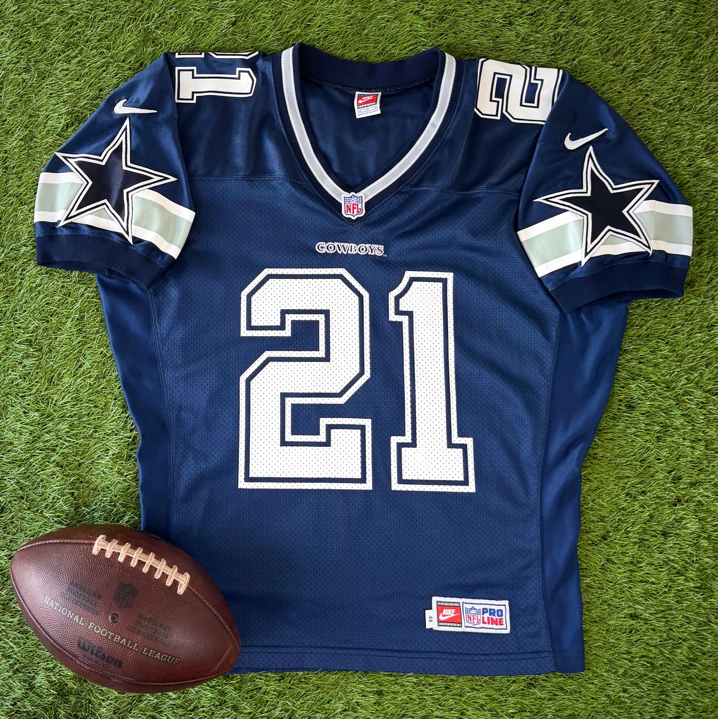 Dallas Cowboys Deion Sanders 1996-1999 NFL Football Jersey (48/XL)