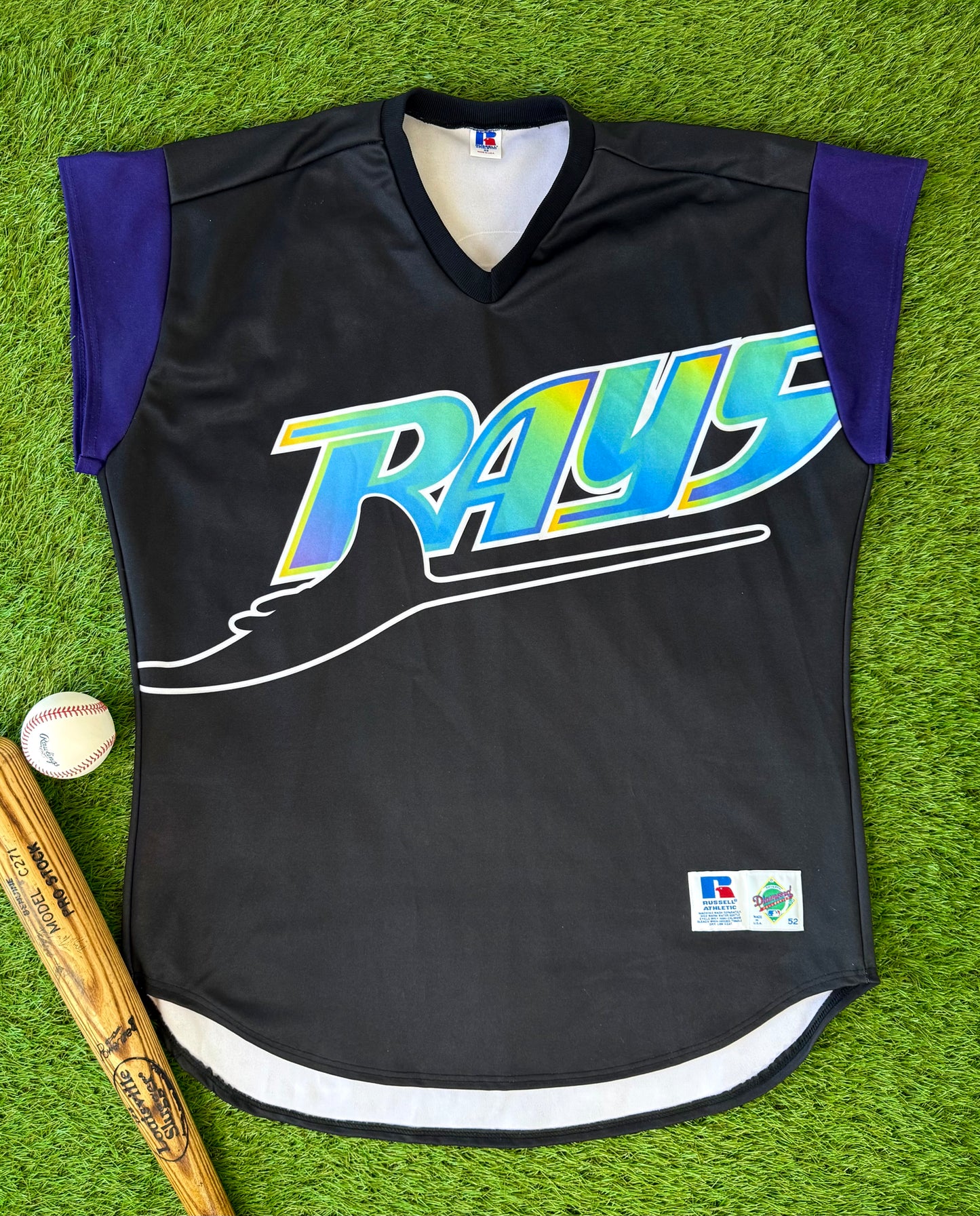 Tampa Bay Devil Rays Wade Boggs 1999 TATC MLB Baseball Jersey (52/XXL)