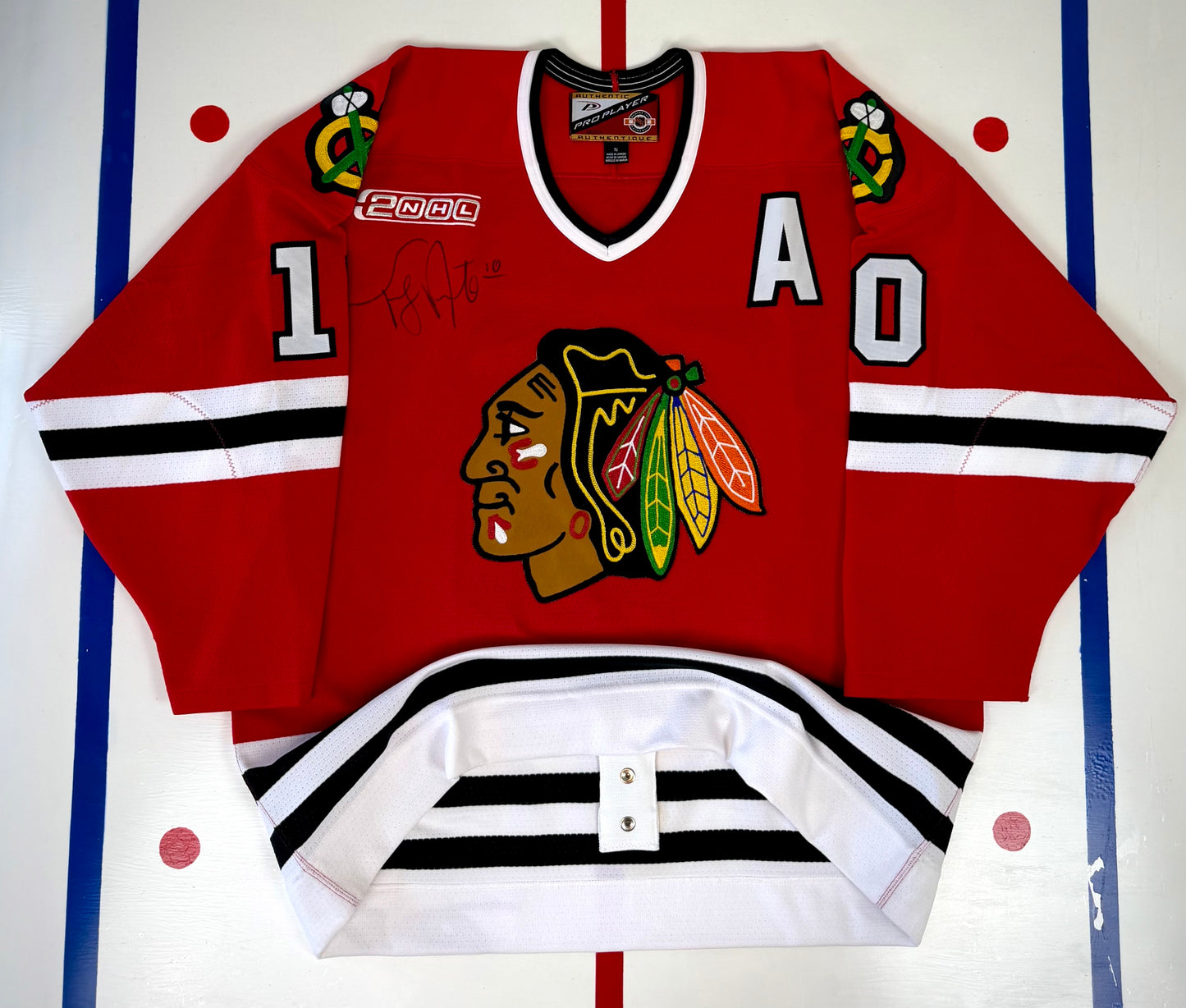 Chicago Blackhawks Tony Amonte 1999-2000 Autographed NHL Hockey Jersey (52/XL)