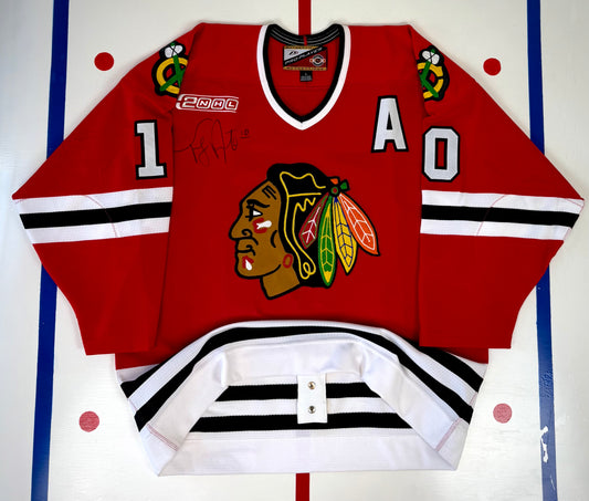 Chicago Blackhawks Tony Amonte 1999-2000 Autographed NHL Hockey Jersey (52/XL)