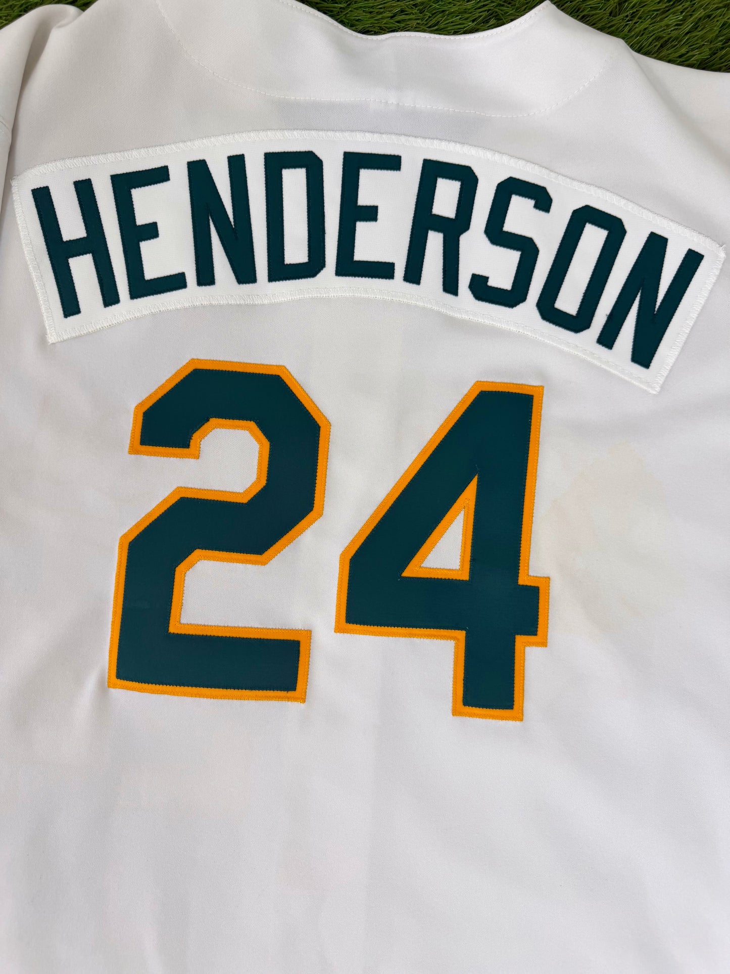 Oakland Athletics Rickey Henderson 1998 MLB Baseball Jersey (52/XXL)
