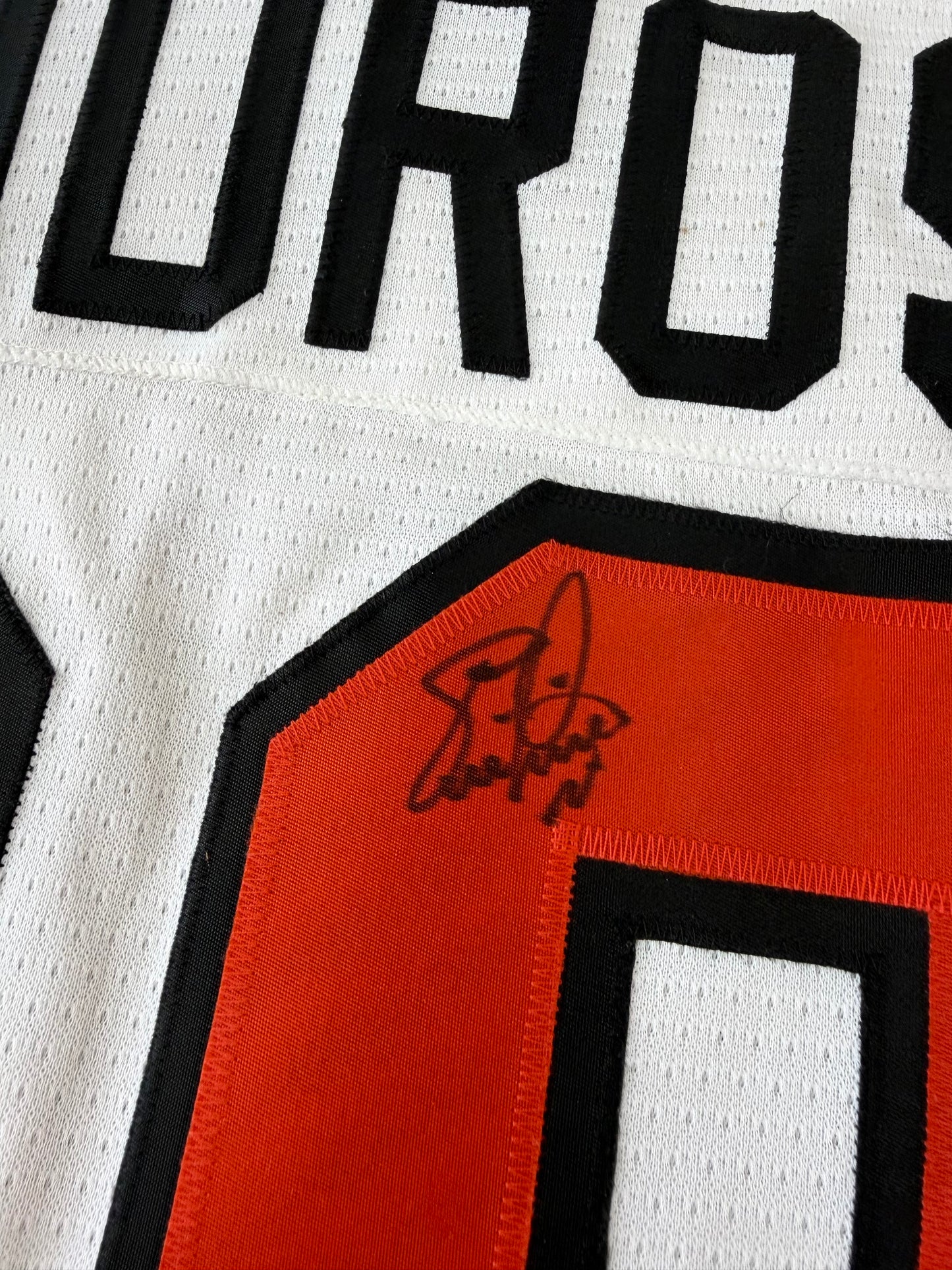 Philadelphia Flyers Eric Lindros Autographed 1997 Stanley Cup Finals NHL Hockey Jersey (44/Medium)