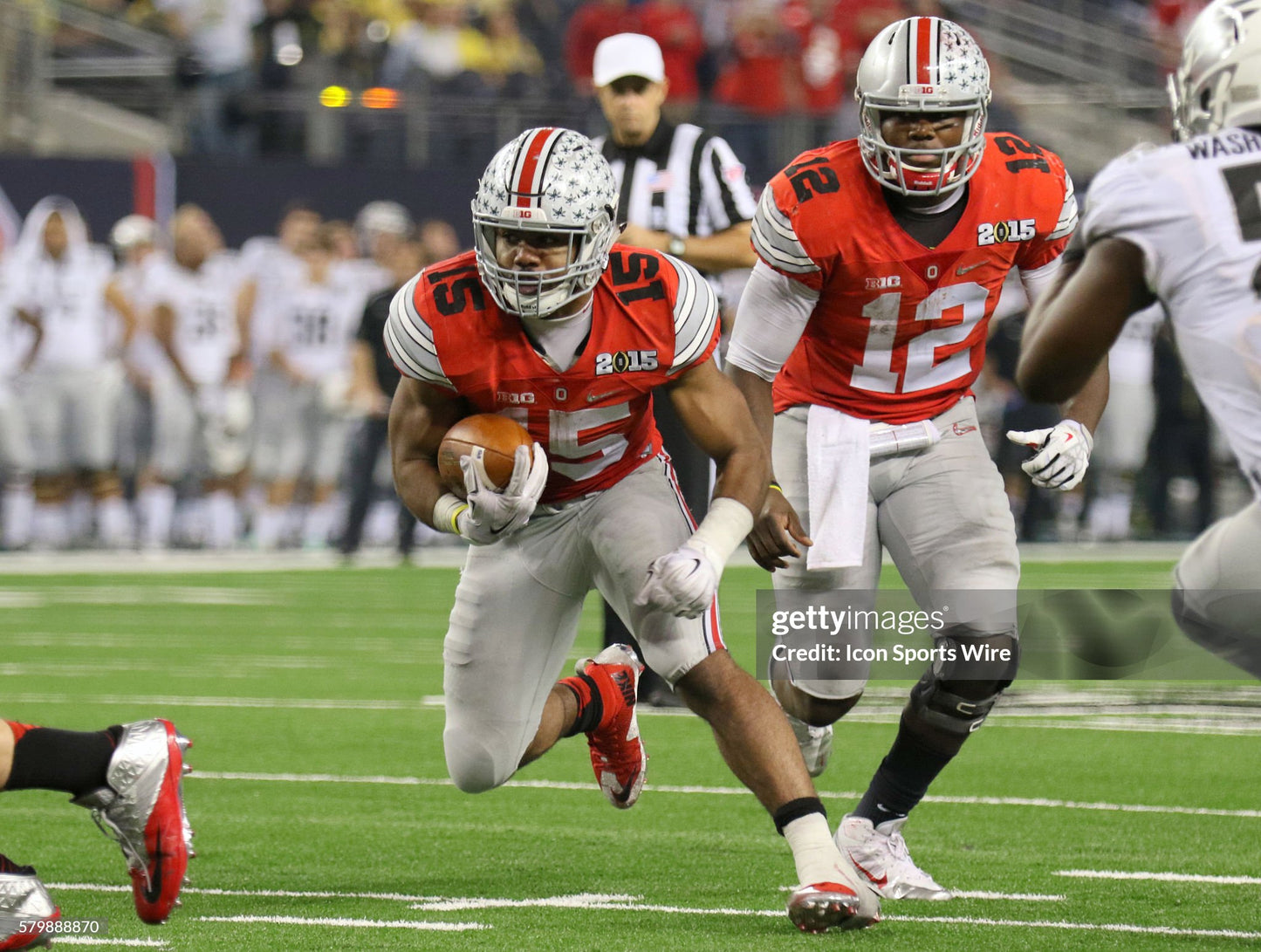Ohio State University Buckeyes Ezekiel Elliot 2015 College Football Playoff National Championship Jersey (44/Large)