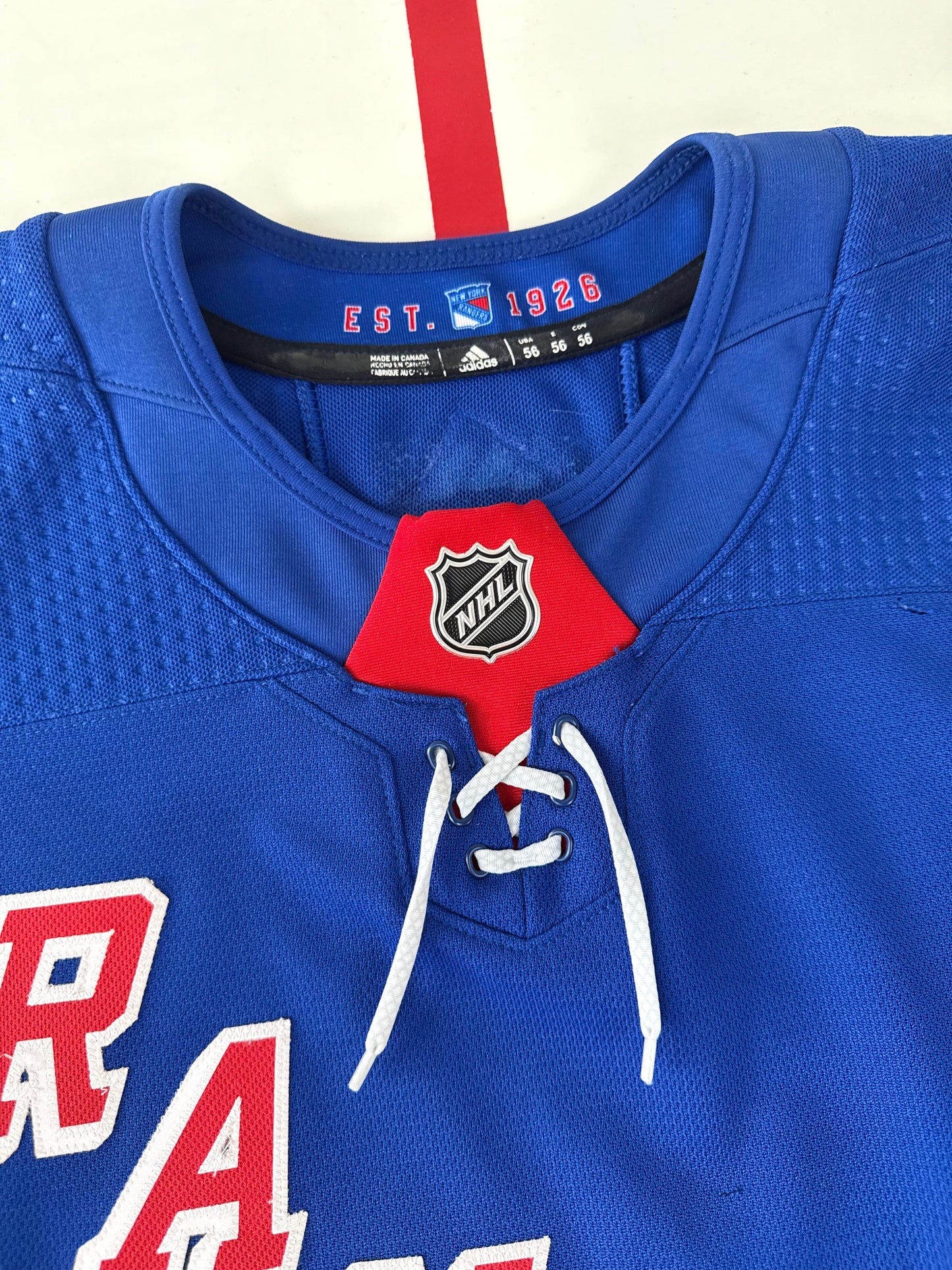 New York Rangers Alexis Lafrenière 2021-2024 NHL Hockey Jersey (56/XXL)
