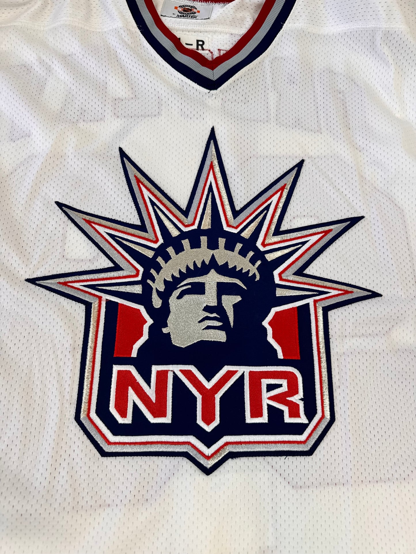 New York Rangers 1998-99 Wayne Gretzky White Lady Liberty NHL Hockey Jersey (54/XL)