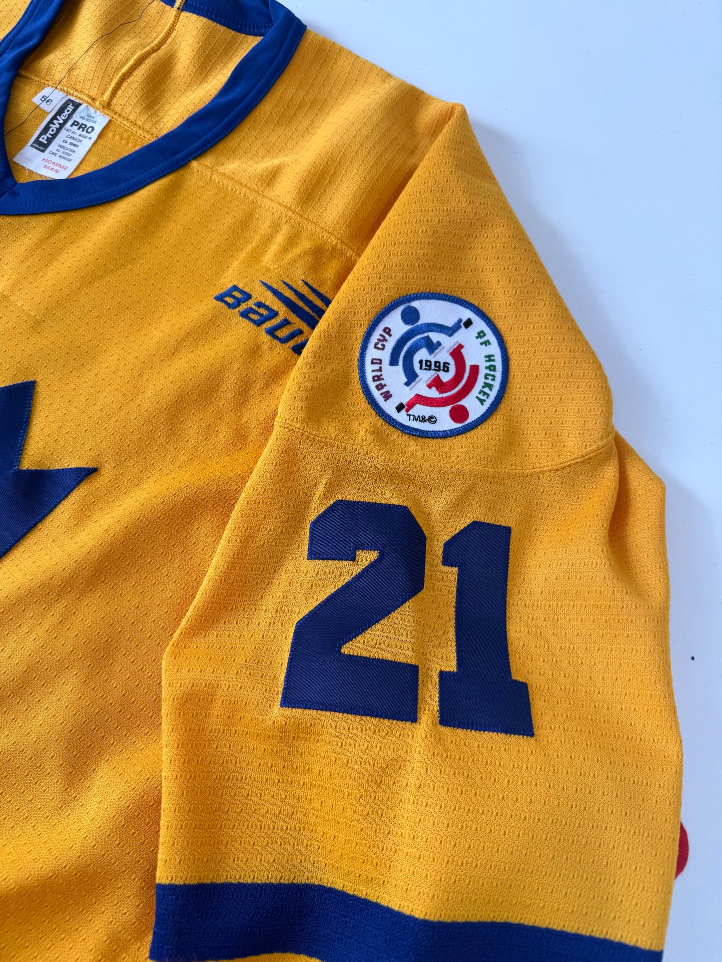 Team Sweden Peter Forsberg 1996 World Cup of Hockey Jersey (56/XXL)