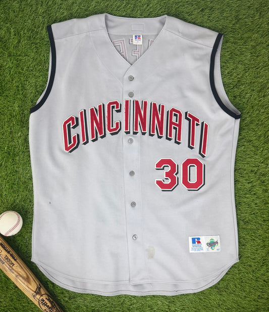 Cincinnati Reds Ken Griffey Jr. 2000-2004 MLB Baseball Vest Jersey (52/XXL)