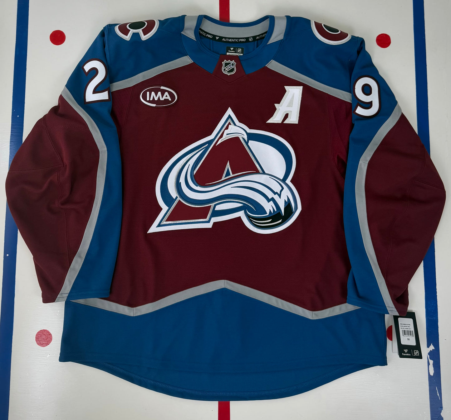 Colorado Avalanche Nathan MacKinnon 2024-2026 NHL Hockey Jersey (58/XXXL)
