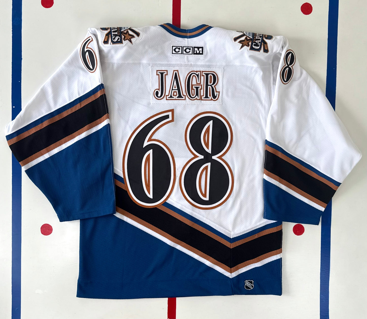 Washington Capitals Jaromir Jagr 2001-2002 NHL Hockey Jersey (48/Large)