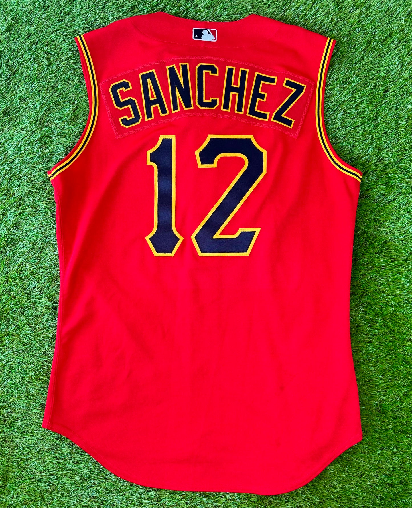 Pittsburgh Pirates 2007-2008 Freddy Sanchez Red Alternate Vest MLB Baseball Jersey (44/Large)