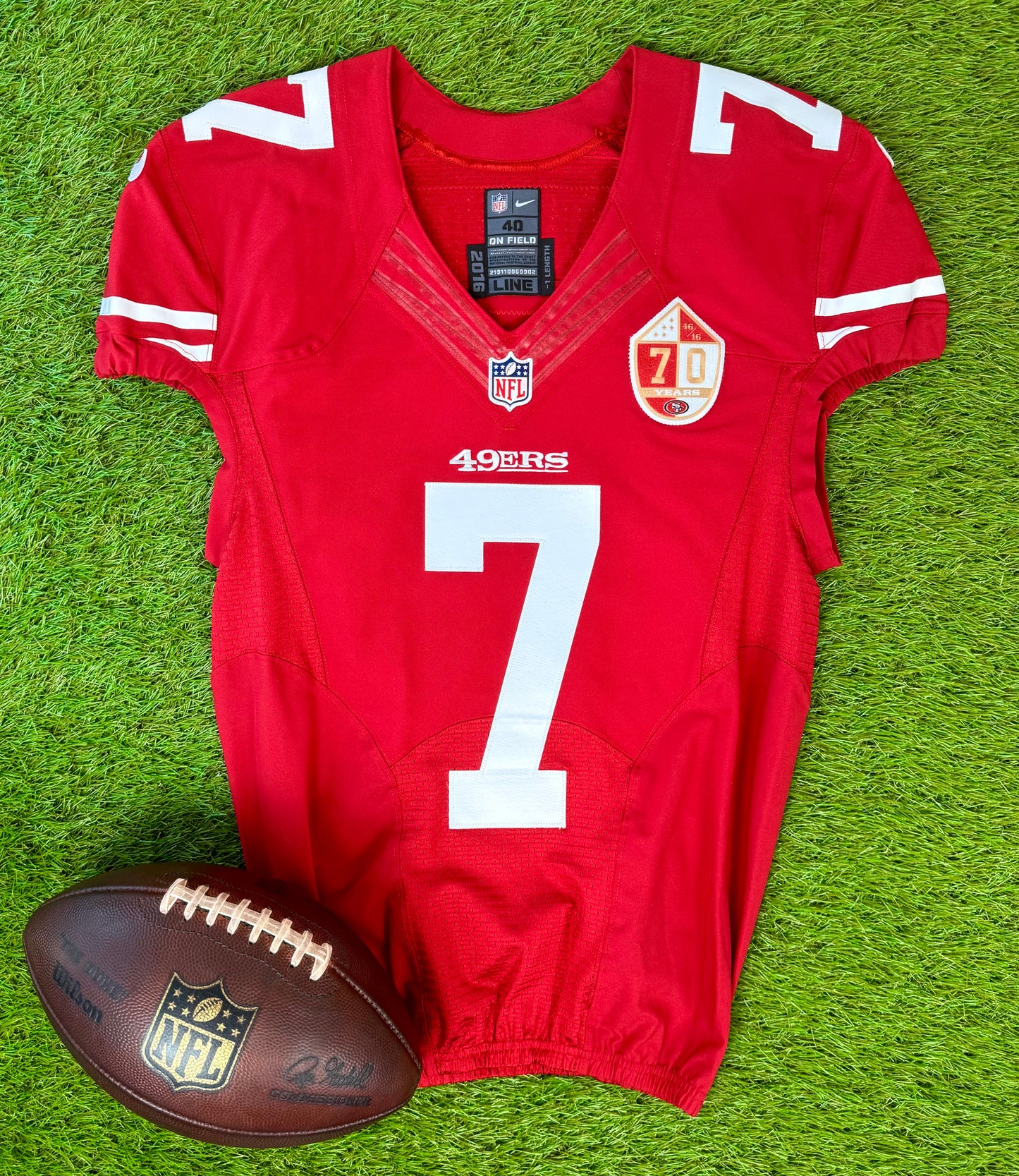 San Francisco 49ers 2016 Colin Kaepernick NFL Football Jersey (40/Medium)