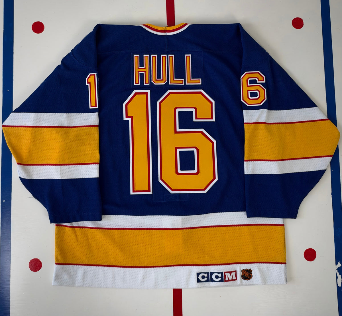 St. Louis Blues Brett Hull 1992-1993 NHL Hockey Jersey (48/Large)