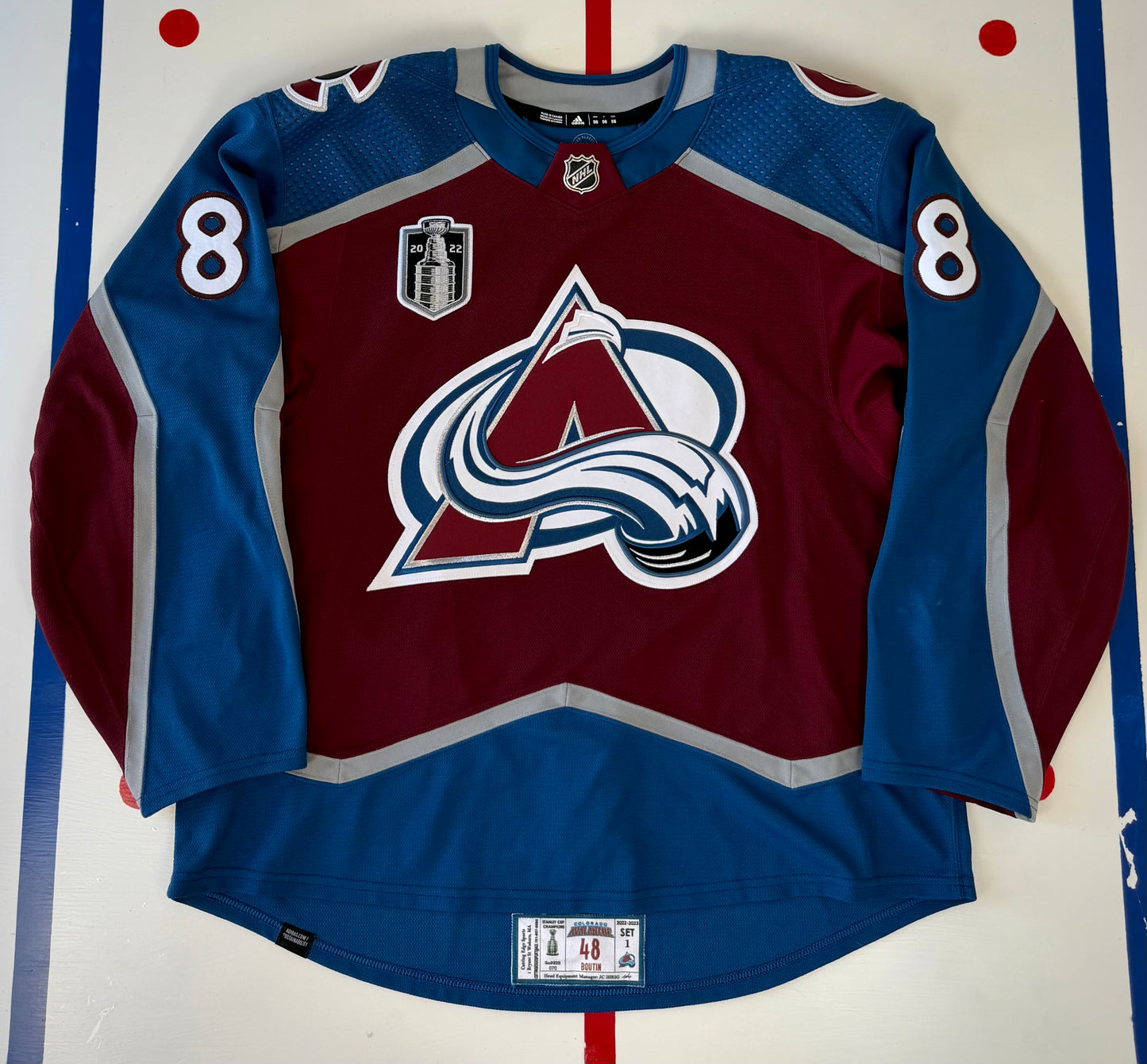 Colorado Avalanche Cale Makar 2022 Stanley Cup Finals NHL Hockey Jersey (56/XXL)