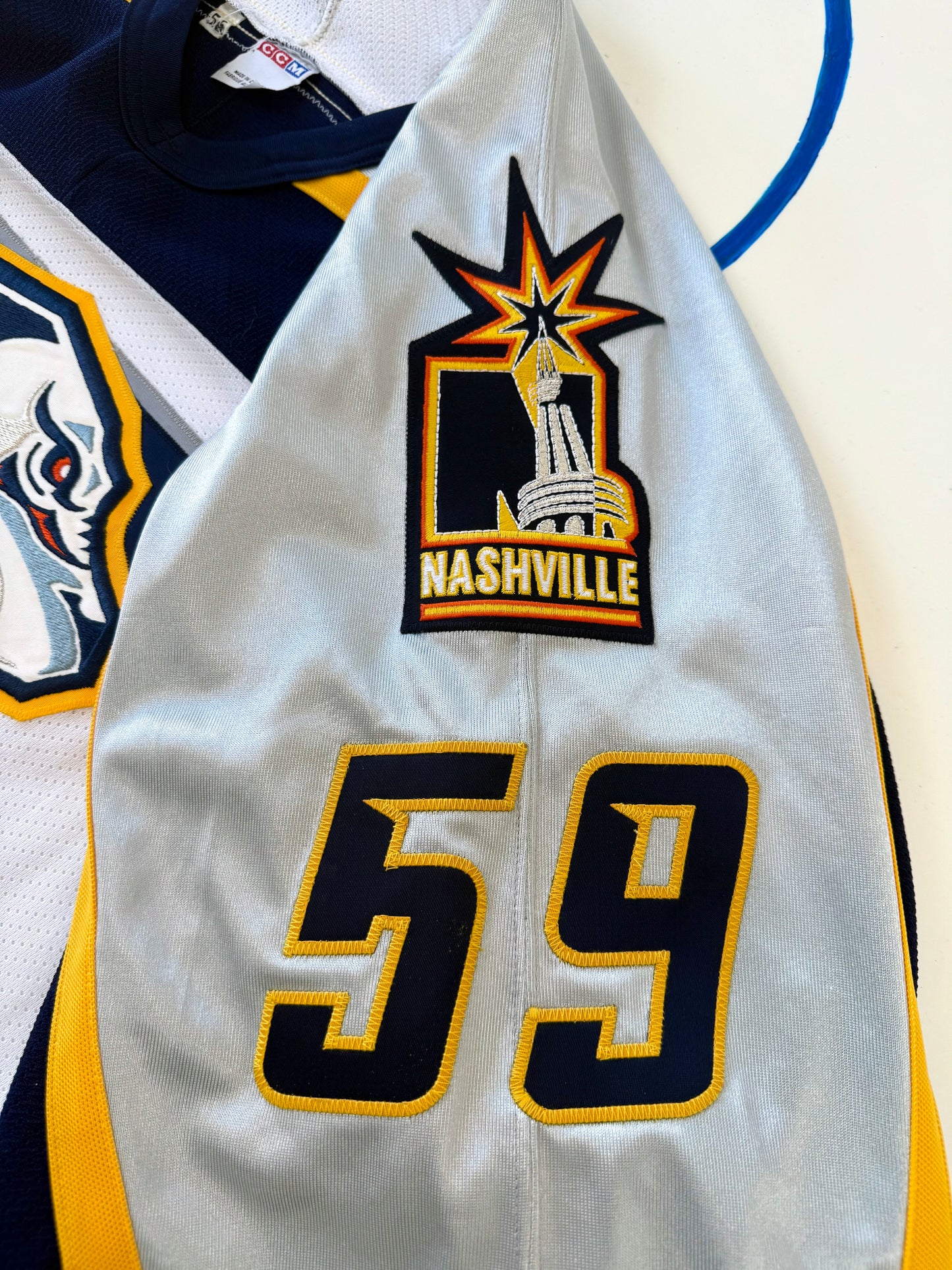 Nashville Predators Denis Arkhipov 2000 Game One Japan NHL Hockey Jersey (56/XXL)