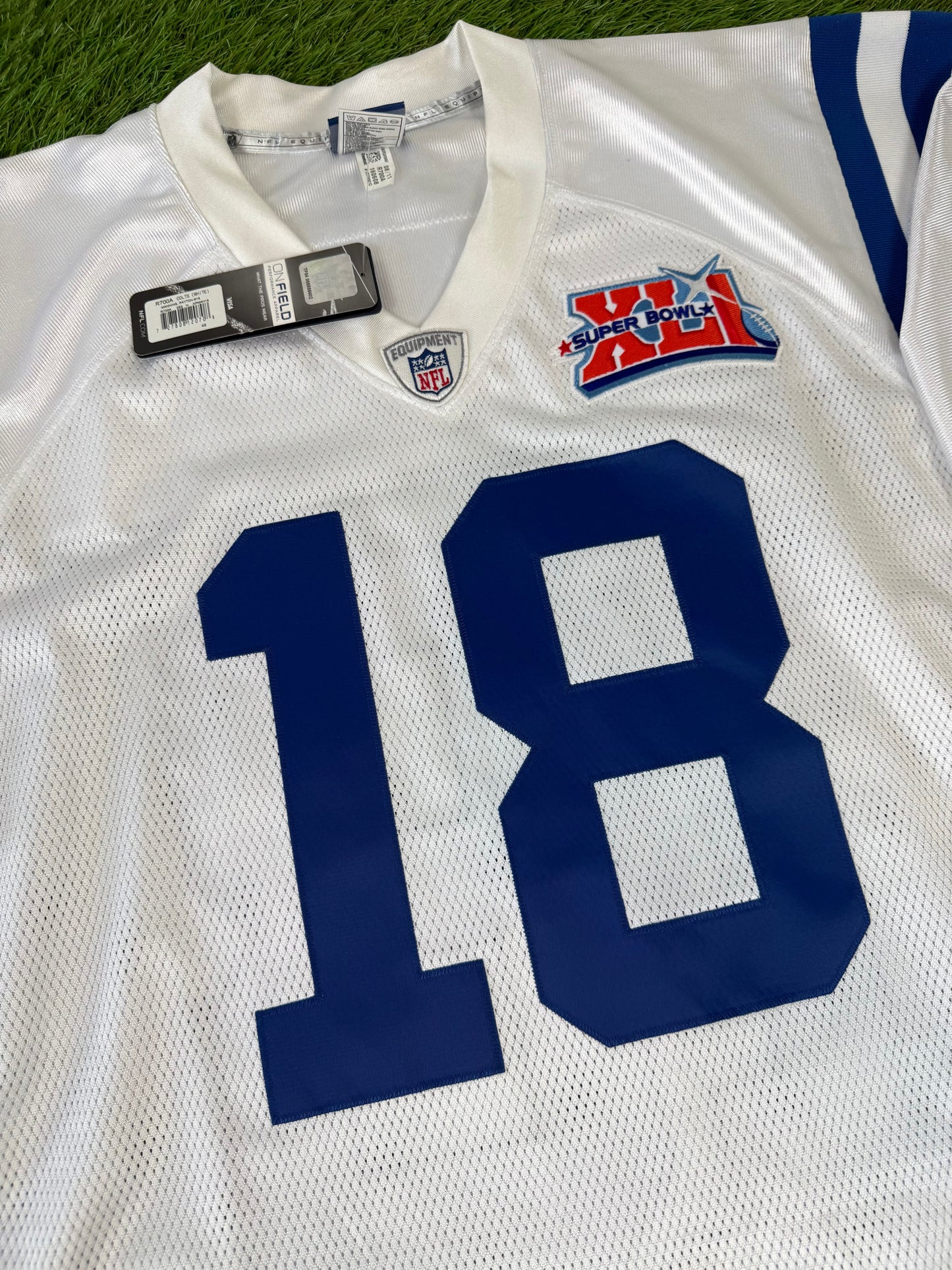 Indianapolis Colts Peyton Manning Super Bowl XLI NFL Football Jersey (48/Large)