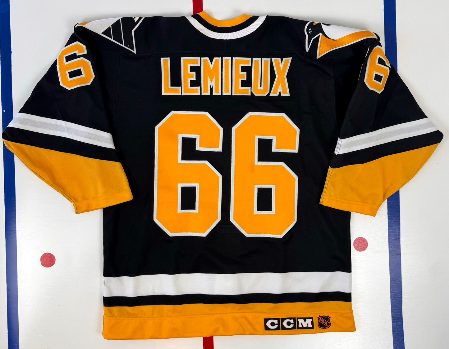 Pittsburgh Penguins 1992-1996 Mario Lemieux NHL Hockey Jersey (48/XL)