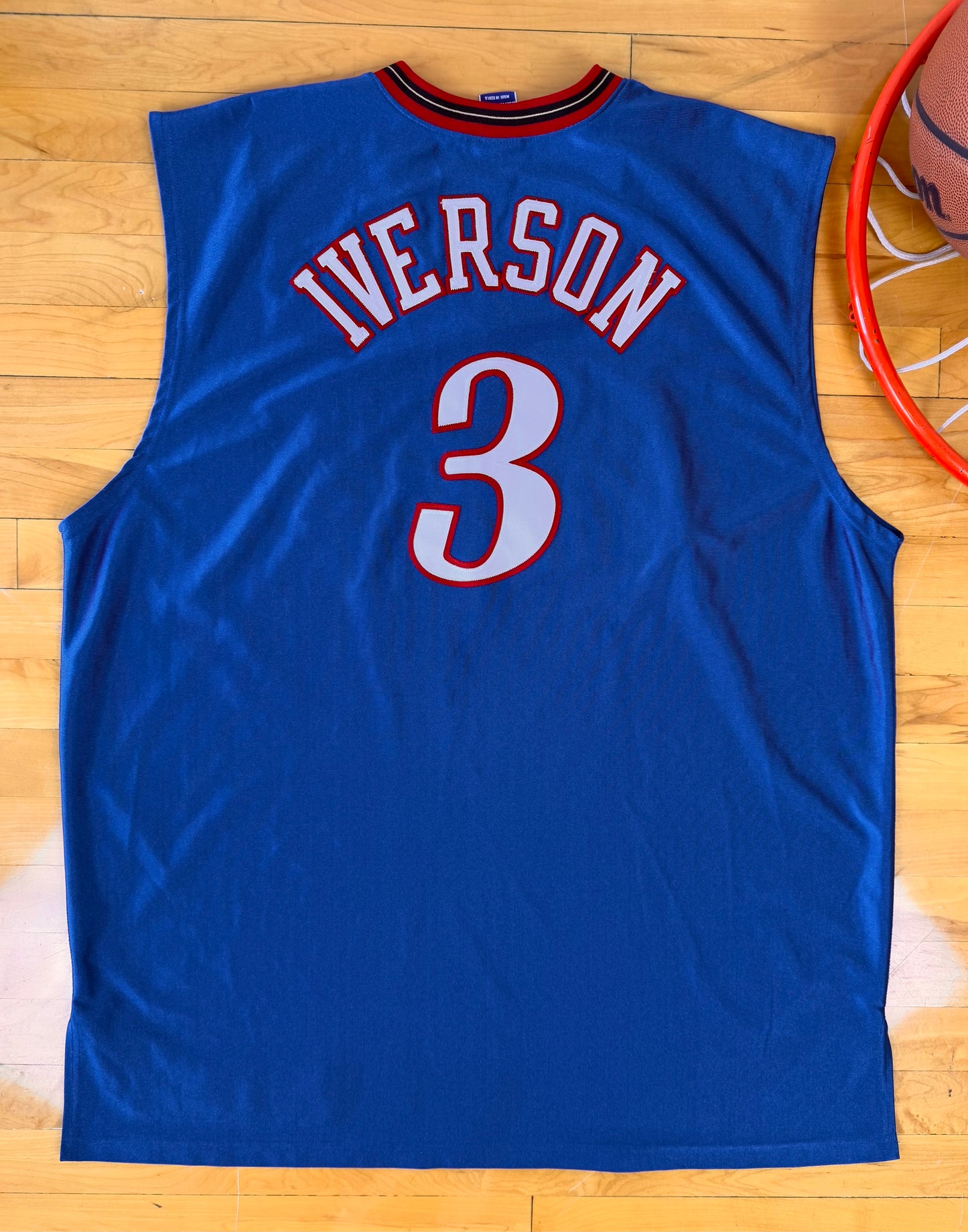 Philadelphia 76ers Allen Iverson 2000-2001 Alternate NBA Basketball Jersey (56/XXXL)