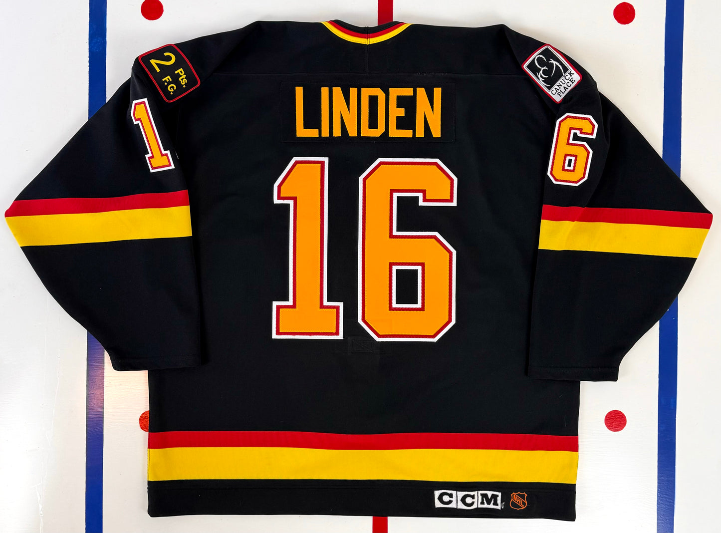 Vancouver Canucks Trevor Linden 1994 Stanley Cup Finals NHL Hockey Jersey (54/XXL)