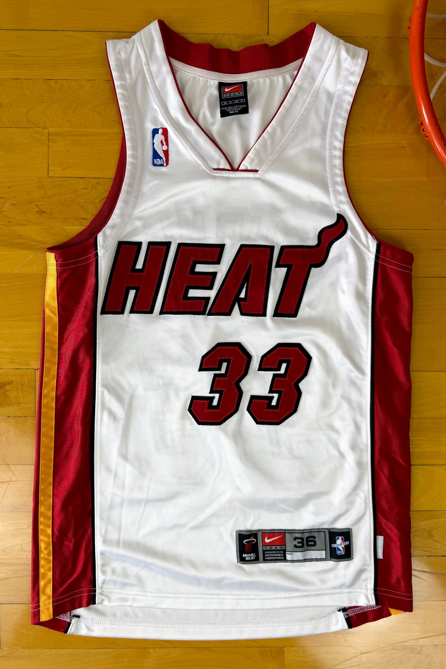 Miami Heat Alonzo Mourning 2000-2001 NBA Basketball Jersey (36/Small)