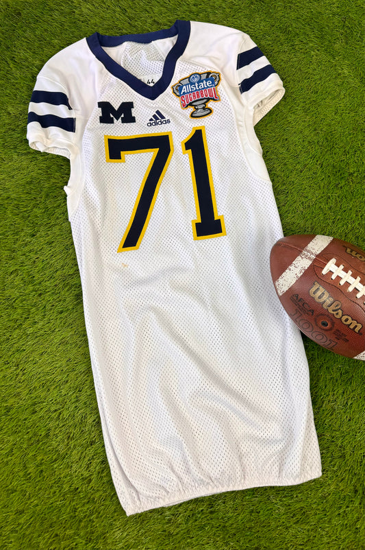 Michigan Wolverines 2012 Sugar Bowl Game Issued Jersey (44/Large)