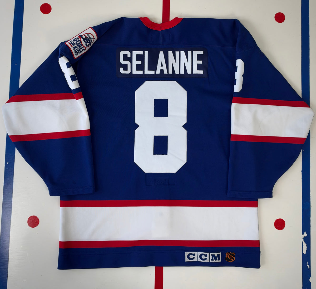 Winnipeg Jets Teemu Selanne 1994-1996 NHL Hockey Jersey (48/Large)