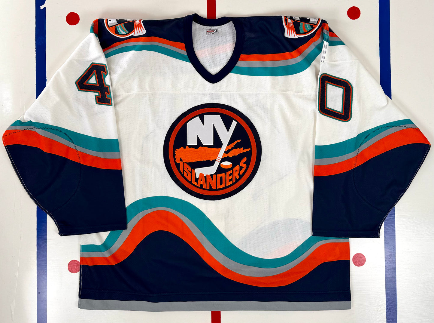 New York Islanders Roberto Luongo 1997 Preseason NHL Hockey Jersey (56G/XXXL)