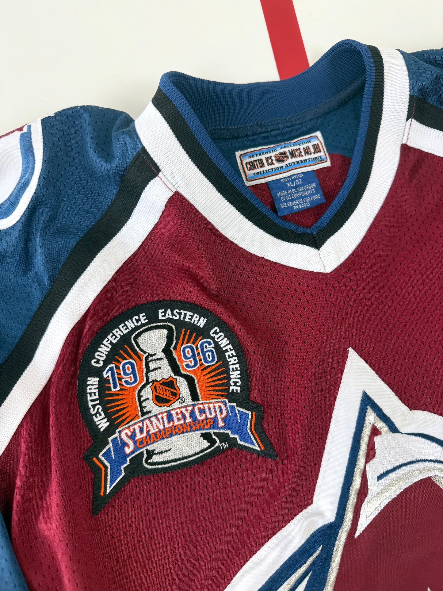 Colorado Avalanche Claude Lemieux 1996 Stanley Cup Finals NHL Hockey Jersey (52/XL)