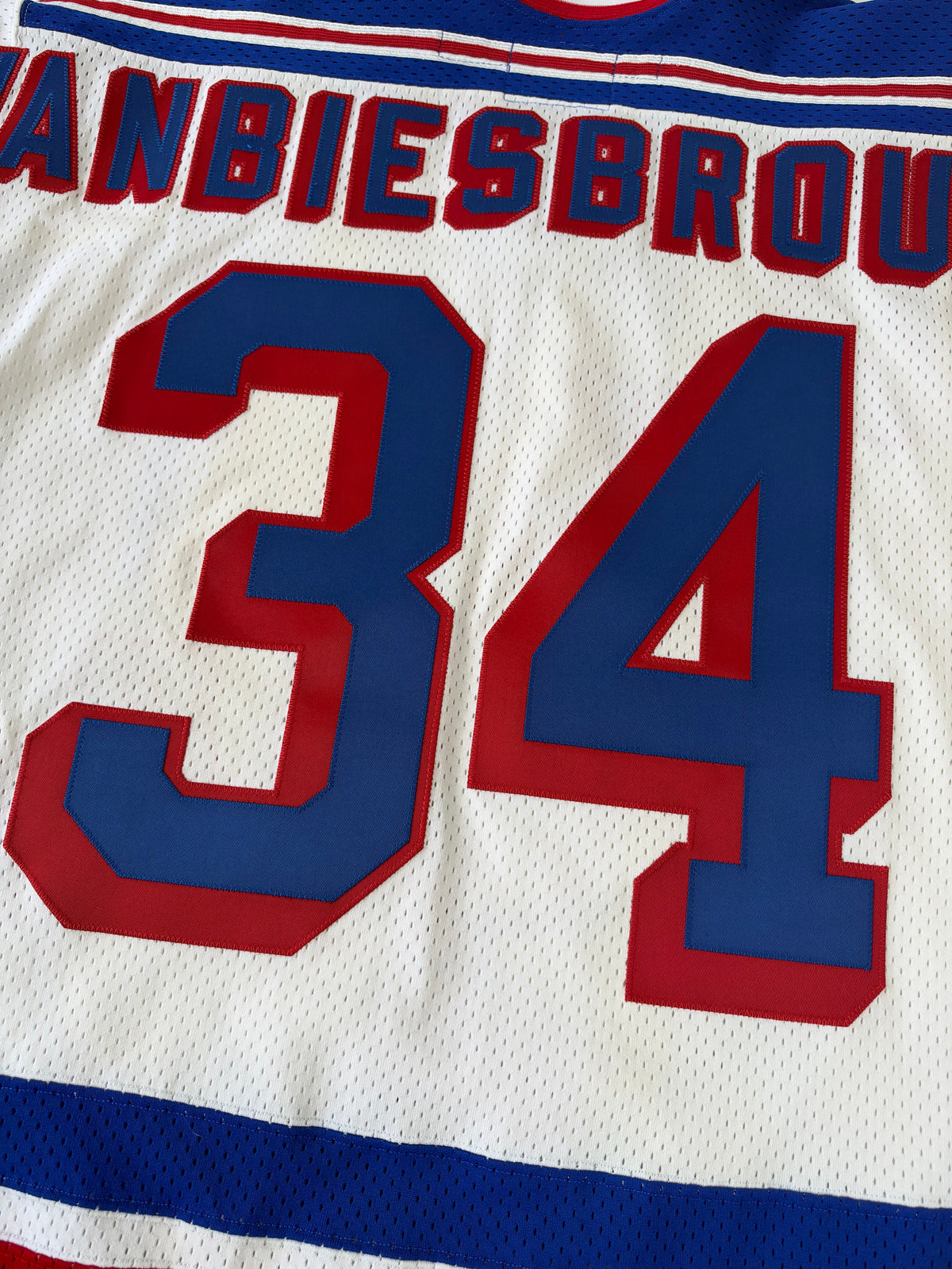 New York Rangers John Vanbiesbrouck 1981-1986 NHL Hockey Jersey (46/Medium)
