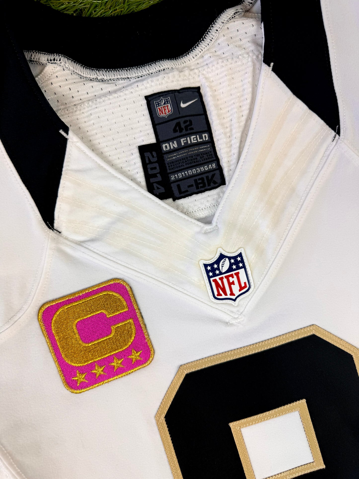New Orleans Saints Drew Brees 2014 Breast Cancer Awareness NFL Football Jersey (42/Medium)