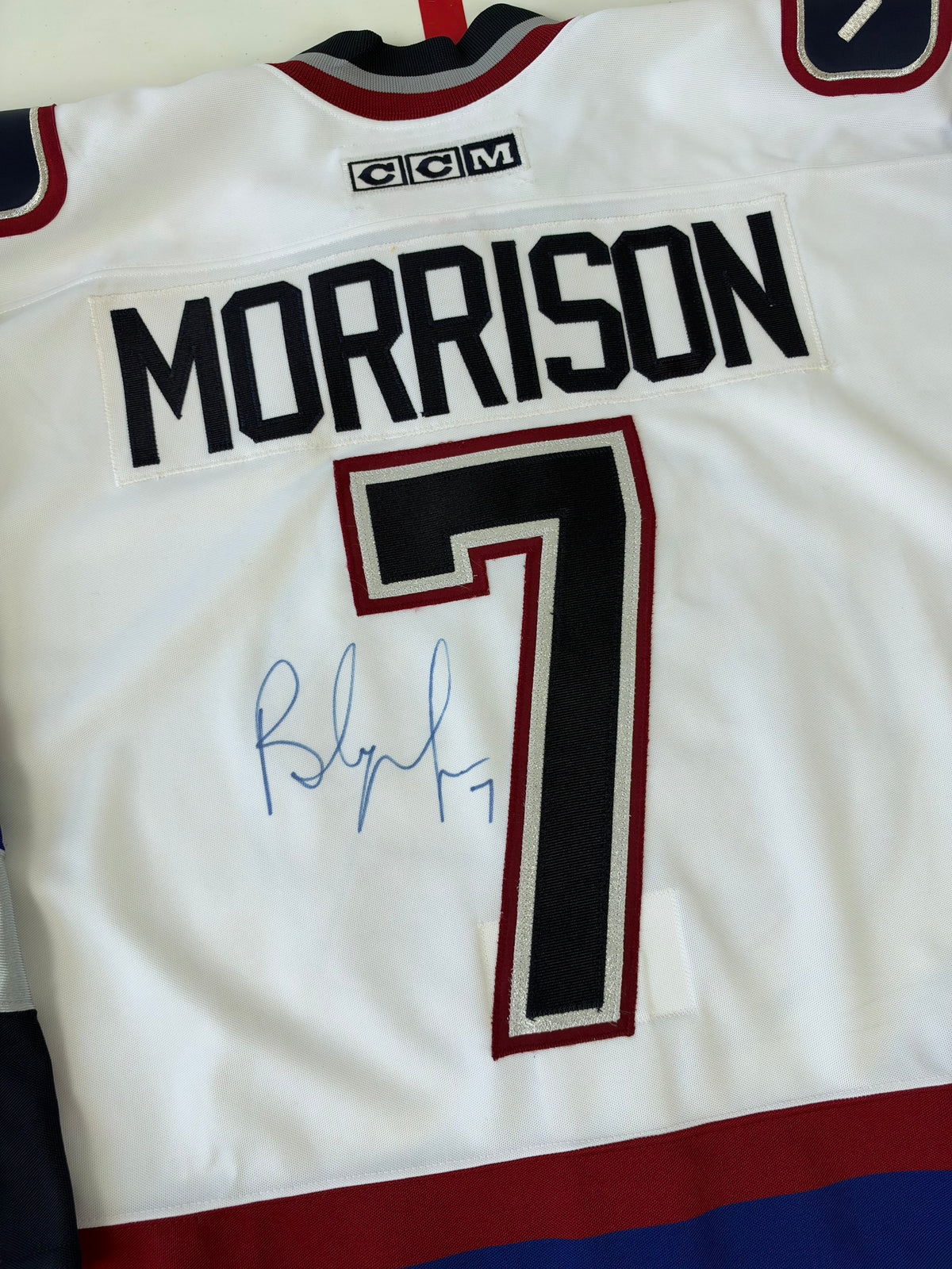Vancouver Canucks Brendan Morrison 2001-2003 Autographed NHL Hockey Jersey (52/XL)