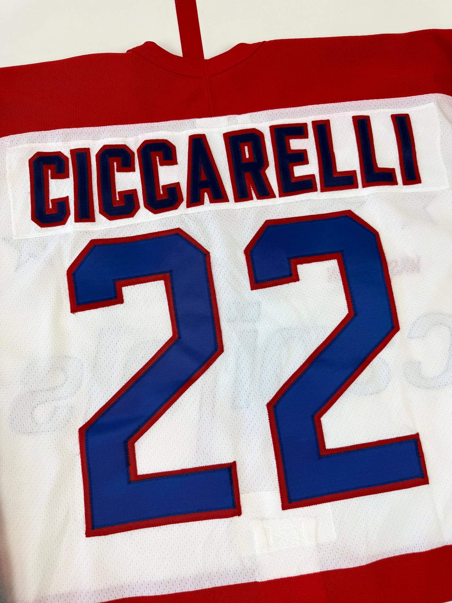 Washington Capitals Dino Ciccarelli 1990-1991 Game Issued NHL Hockey Jersey (54/XXL)