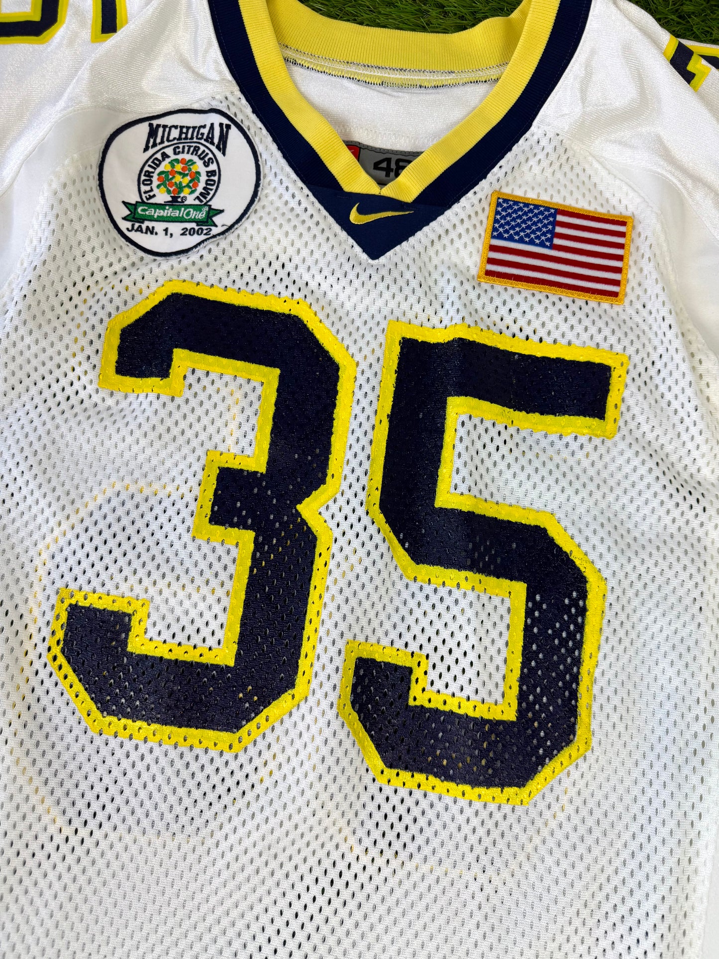 Michigan Wolverines B.J. Askew 2002 Citrus Bowl College Football Jersey (48/XL)