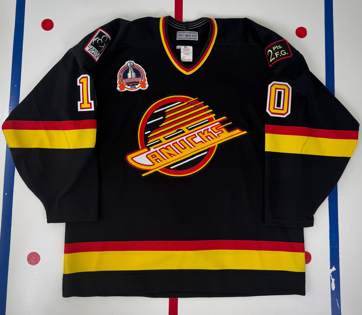 Vancouver Canucks Pavel Bure 1994 Stanley Cup Finals NHL Hockey Jersey (52/XL)