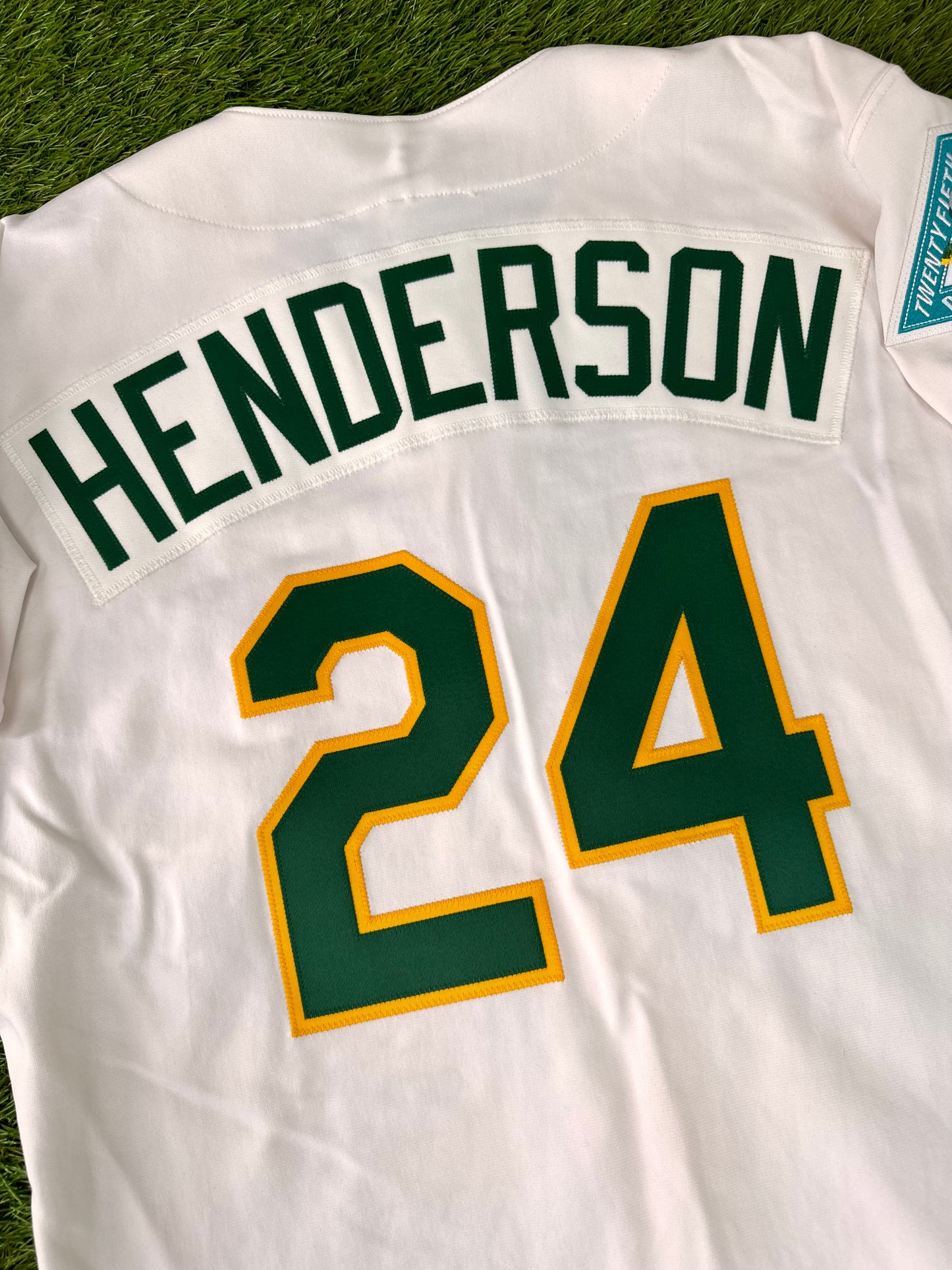 Oakland Athletics 1992 Rickey Henderson MLB Baseball Jersey (44/Large)