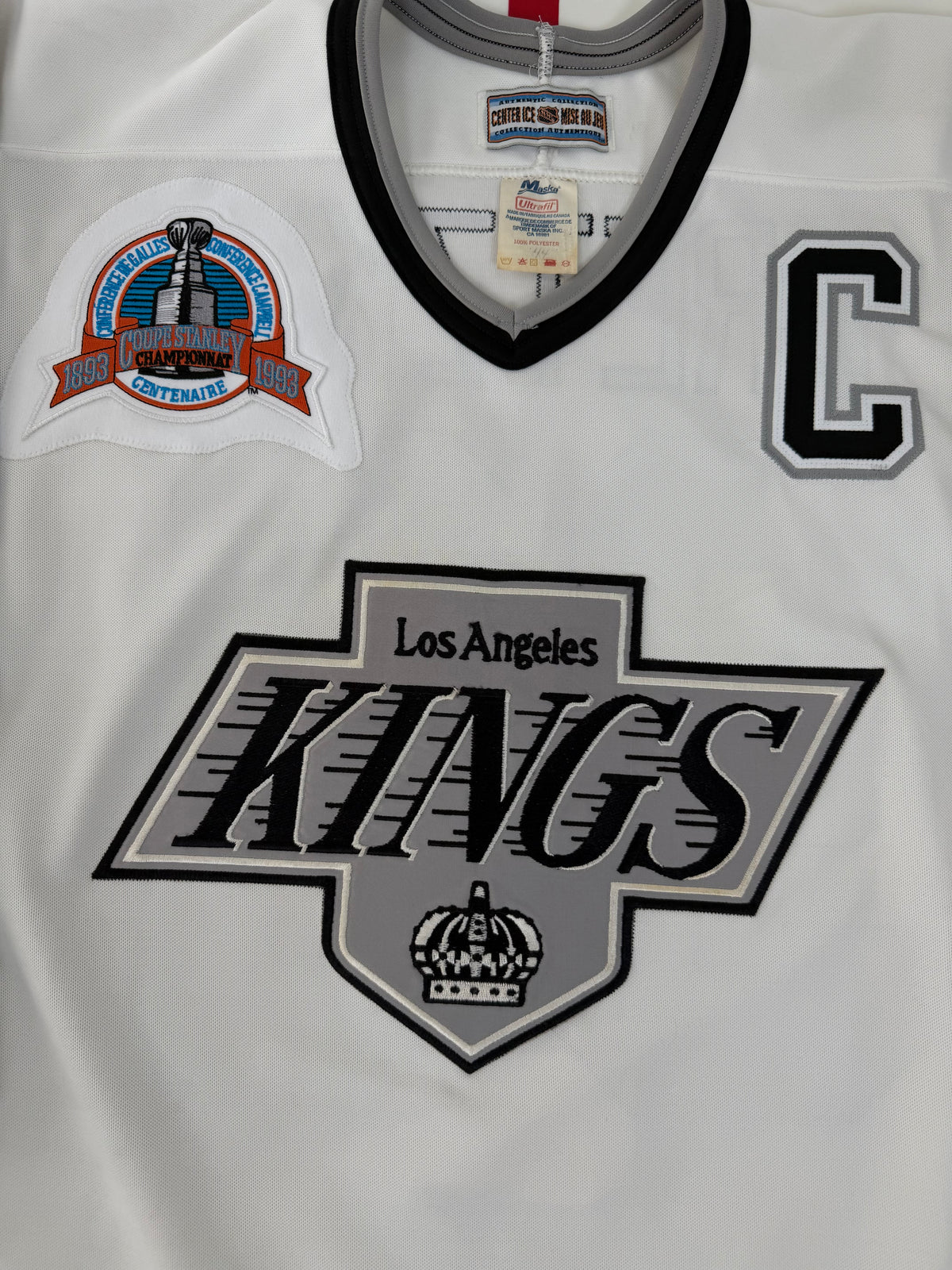 Los Angeles Kings Wayne Gretzky 1993 Stanley Cup Finals NHL Hockey Jersey (44/Medium)