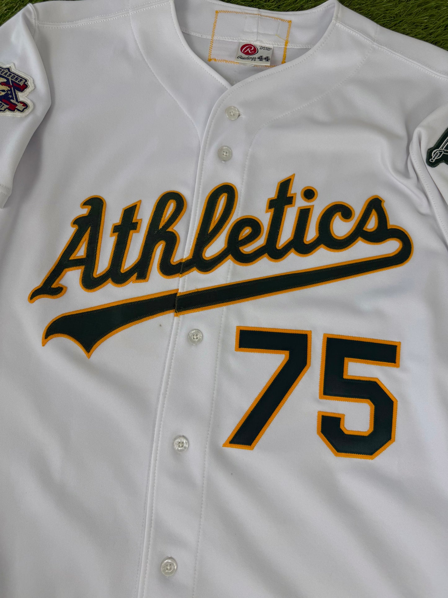 Oakland Athletics Barry Zito 2001 MLB Baseball Jersey (44/Large)