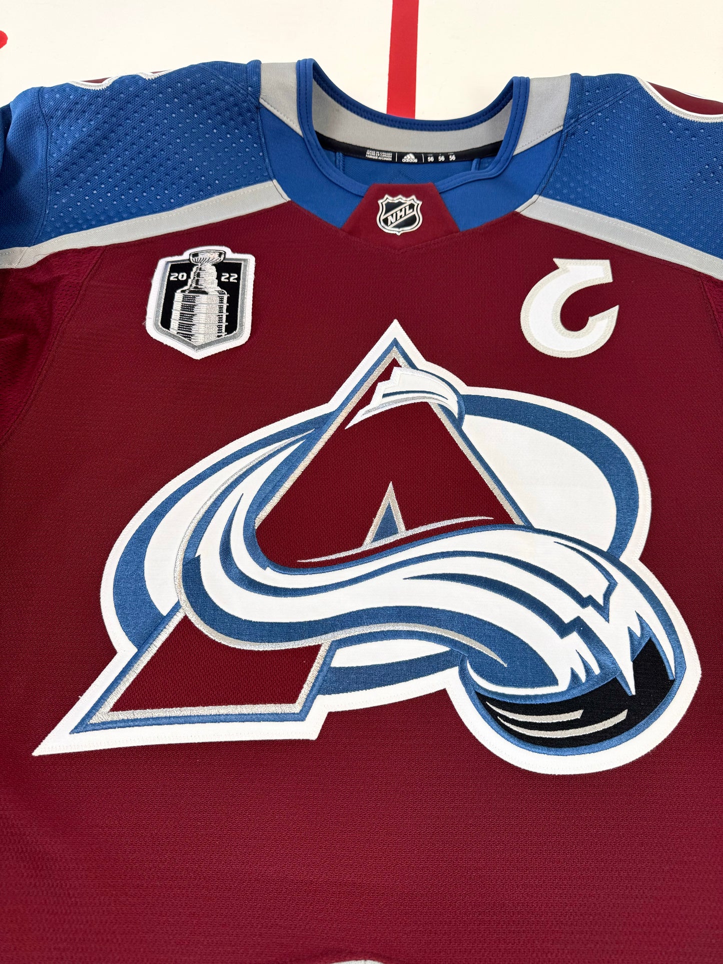 Colorado Avalanche Gabriel Landeskog 2022 Stanley Cup Finals NHL Hockey Jersey (56/XXL)