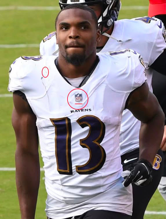 Baltimore Ravens Duvernay 2022 Game Worn Jersey