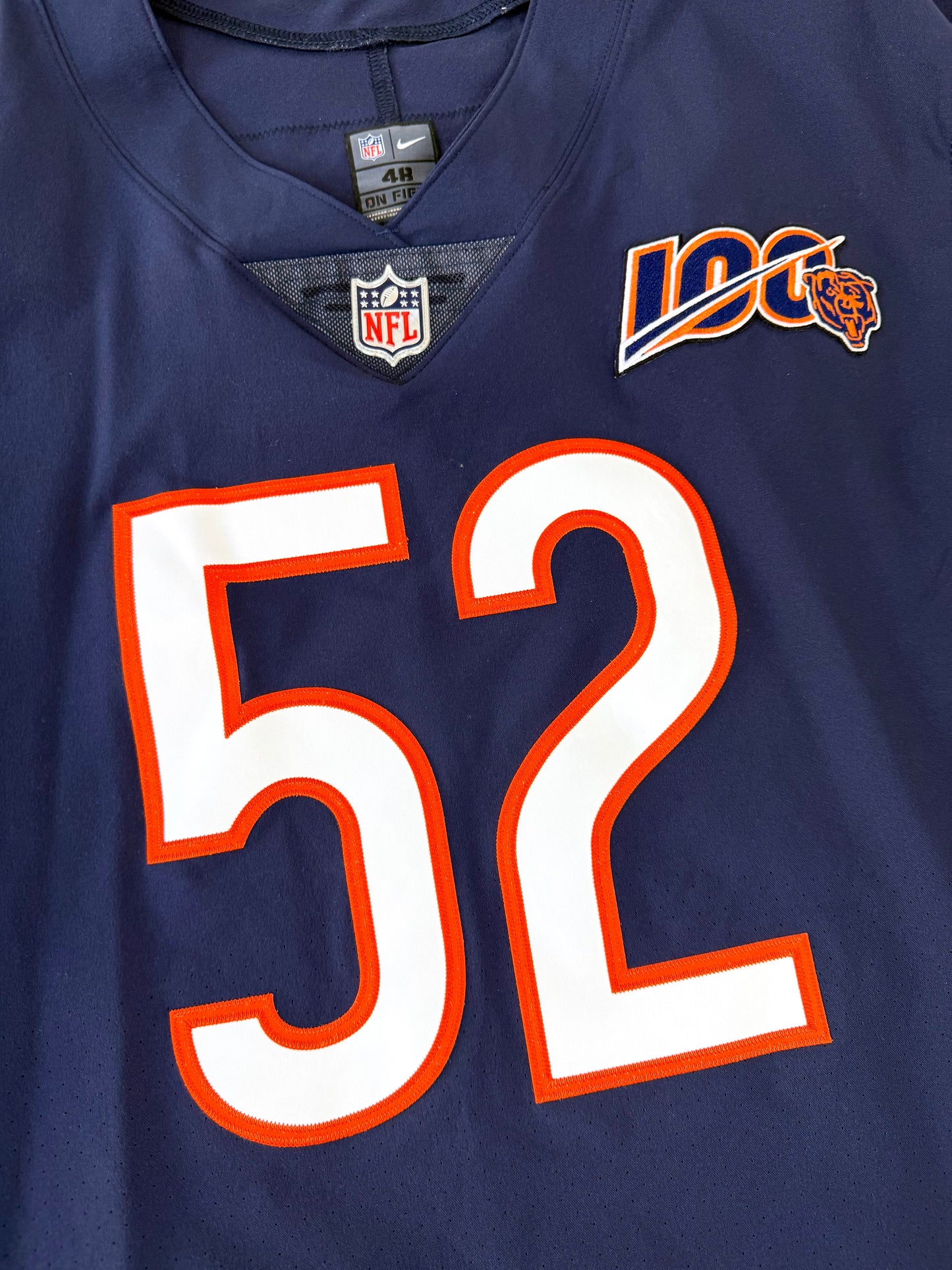 Chicago Bears Khalil Mack 2019 NFL Football Jersey (48/XL)