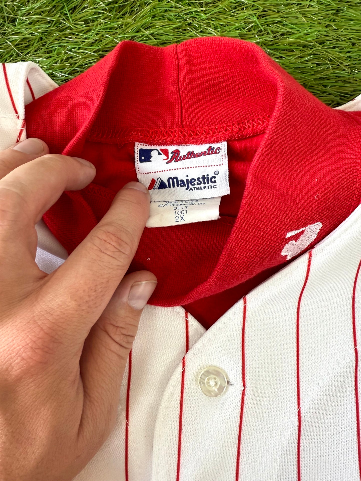 Cincinnati Reds Deion Sanders 1994 MLB Baseball Vest Jersey and Undershirt (52/XXL)