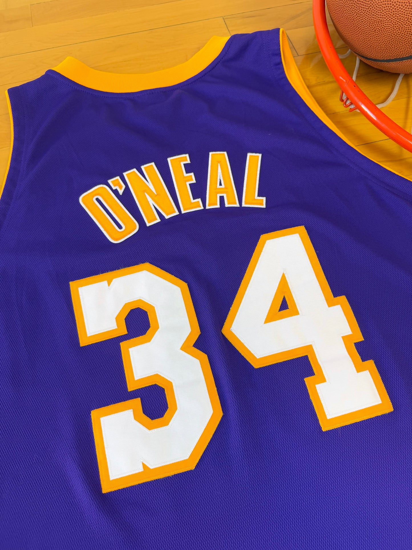 Los Angeles Lakers Shaquille O’Neal 2002 NBA Finals Basketball Jersey (60/XXXXL)