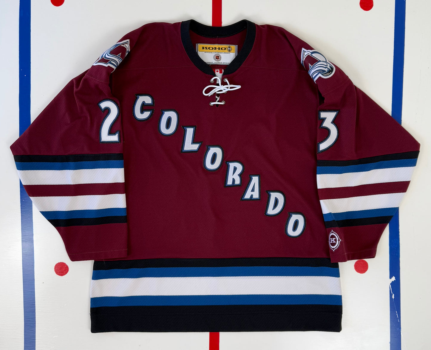 Colorado Avalanche 2001-2004 Milan Hejduk Alternate NHL Hockey Jersey (Large)