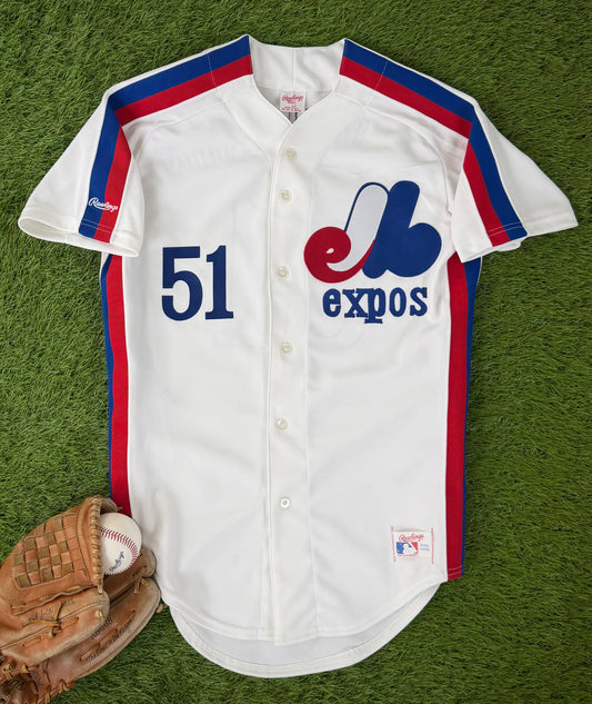 Montreal Expos Randy Johnson 1988-1989 MLB Baseball Jersey (42/Large)